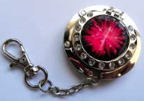 keychains and pins and bag hanger